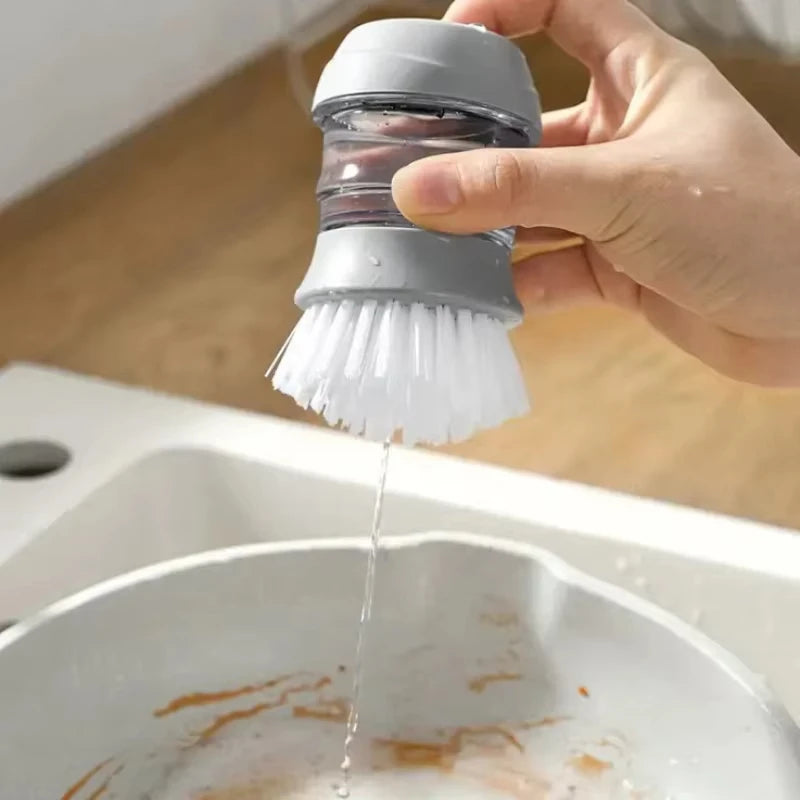 Soap-Dispensing Dish Brush – Scrub & Clean in Seconds