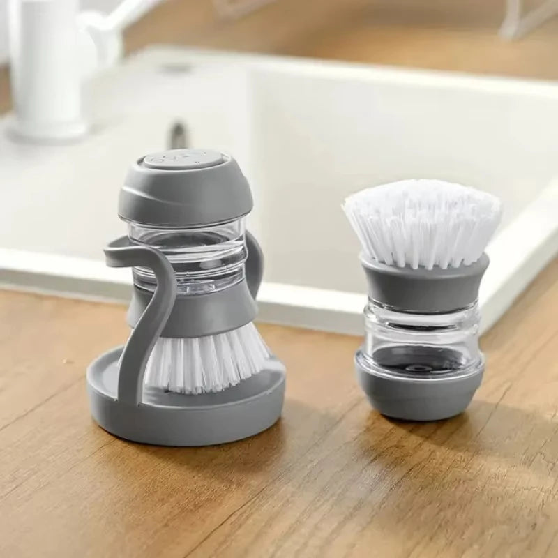 Soap-Dispensing Dish Brush – Scrub & Clean in Seconds
