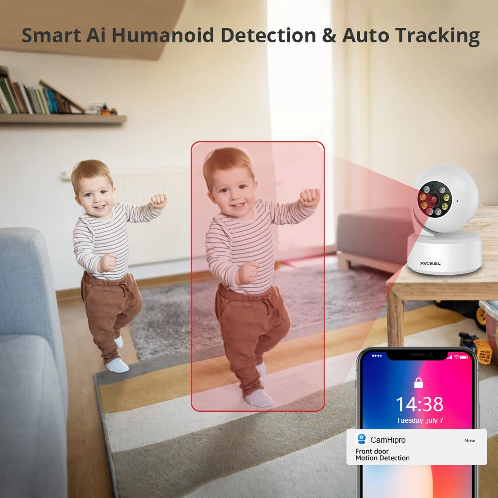 BOAVISION Smart Cam 4MP WiFi – AI Auto Tracking