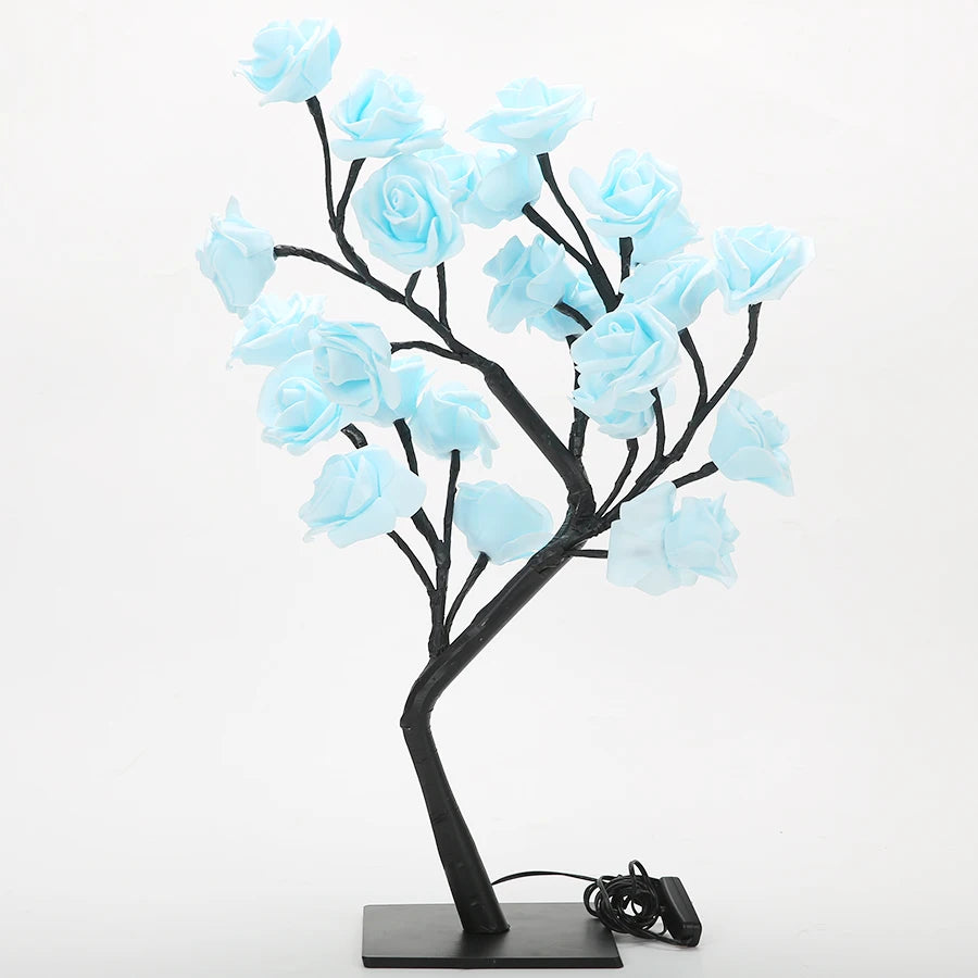 Rose Tree Lamp – 24 Glowing LED Roses