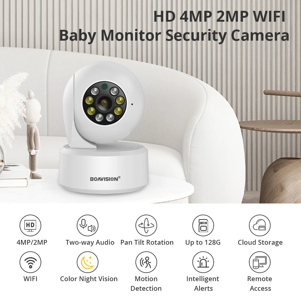 BOAVISION Smart Cam 4MP WiFi – AI Auto Tracking