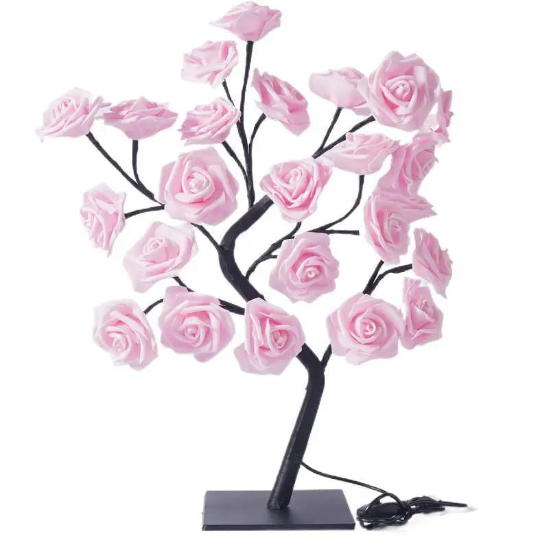 Rose Tree Lamp – 24 Glowing LED Roses